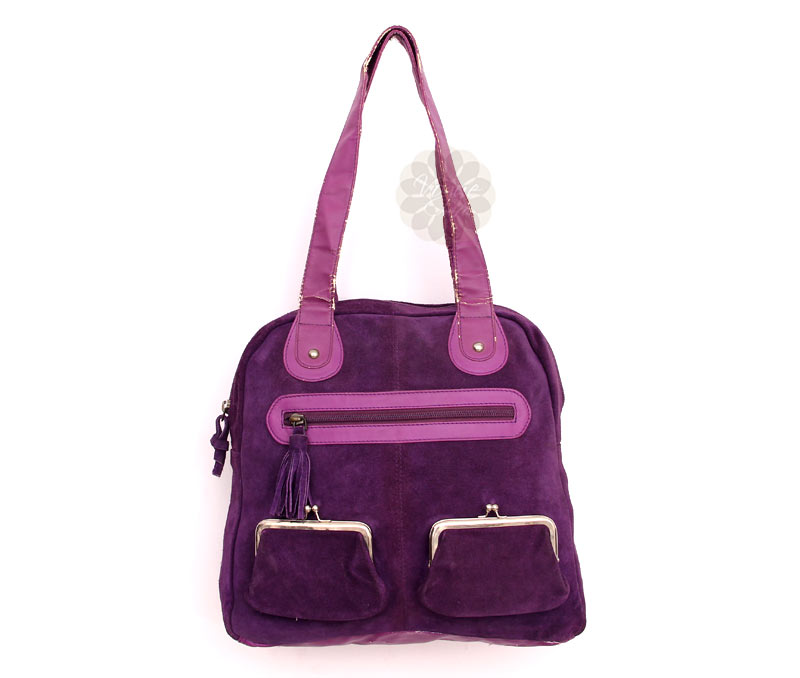 Vogue Crafts & Designs Pvt. Ltd. manufactures Purple and Pink Shoulder Bag at wholesale price.